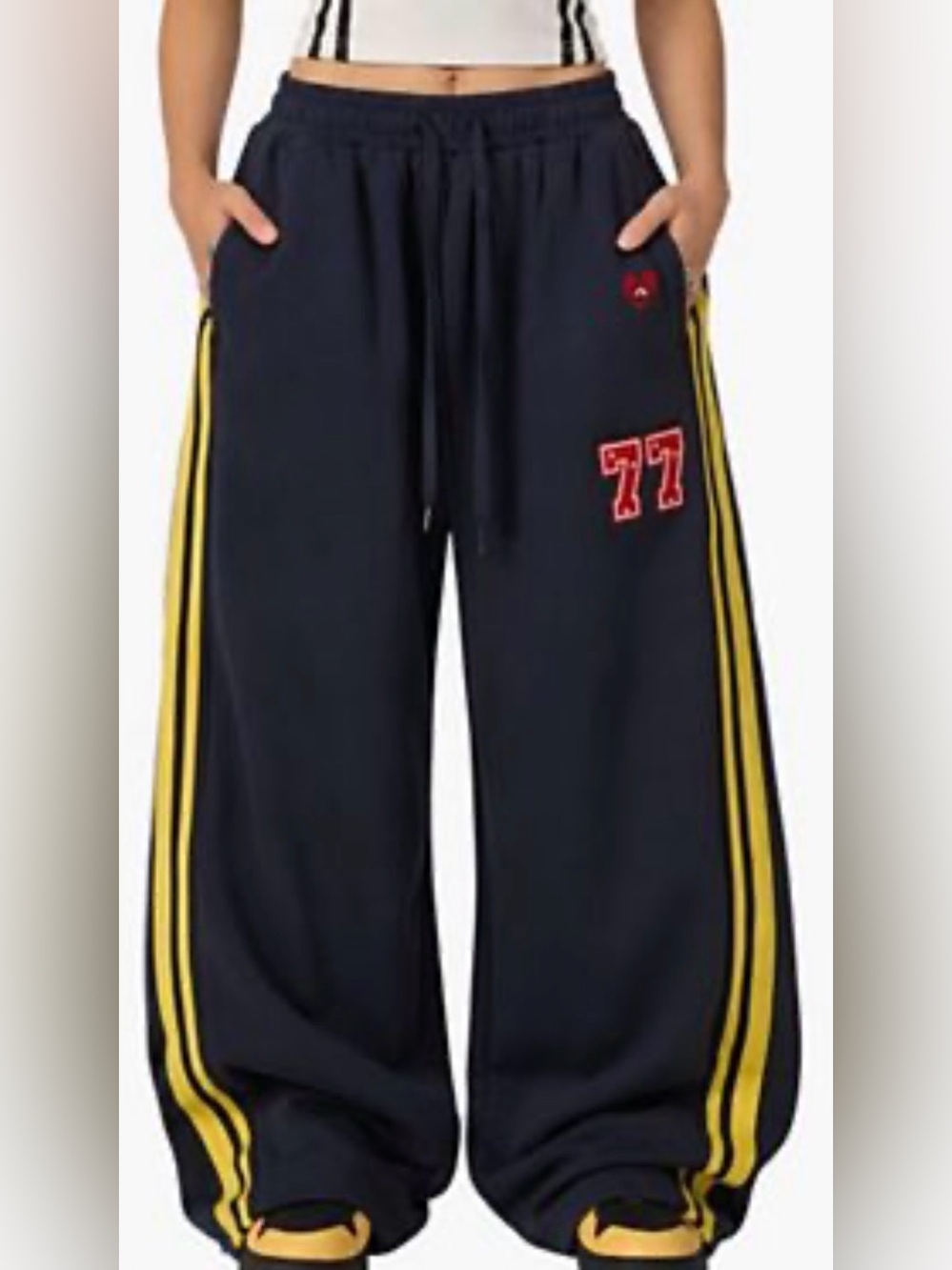 Aelfric Eden Striped Baggy Barrel Sweatpants - Size Medium- NWT